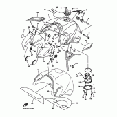 Схема узла: Топливный бак Yamaha FZ1 FZ1 FAZER (S-TYPE)