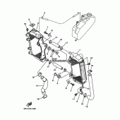 Схема узла: Радиатор и Патрубок системы охлаждения Yamaha WR250 WR250F