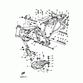 Схема вузла: Рама Yamaha TT600