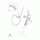 Схема узла: Рулевой механизм Yamaha YZ250 YZ250