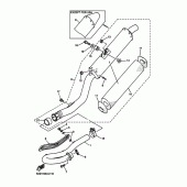 Схема узла: Выхлопная система Yamaha YZ450F YZ450F