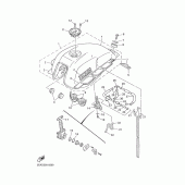 Схема узла: Топливный бак Yamaha XJR1300