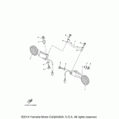 Схема узла: Поворотники Yamaha XV1900 Raider SCL