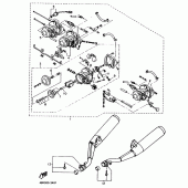 Схема узла: Опция (ENGINE; FOR SWITZERLAND, AUSTRIA) Yamaha XJ600 Diversion (S-TYPE)