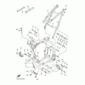 Схема вузла: Рама Yamaha WR250 WR250F