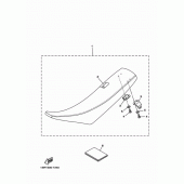 Схема узла: Сиденье Yamaha YZ125