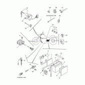 Схема узла: Электрооборудование 1 Yamaha XVS650 Drag Star
