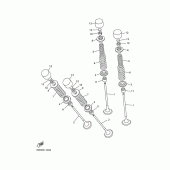 Схема вузла: Клапан Yamaha YZF-R6/ YZF600 R6