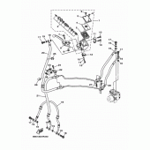 Схема вузла: Передній гальмівний циліндр Yamaha XSR900/MTM850 XSR900