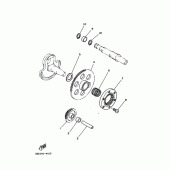 Схема узла: Привод стартера Yamaha SRX250