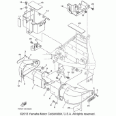 Схема узла: Боковая крышка Yamaha XV1600 Midnight Star