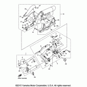 Схема вузла: Вихлопна система Yamaha XVS1300 Stryker