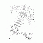 Схема узла: Впускная система Yamaha YZ450F YZ450F