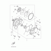 Схема вузла: Водяний насос Yamaha WR125 WR125R