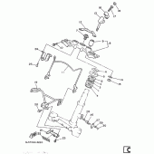 Схема вузла: Рульовий механізм Yamaha XV250 Virago