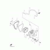 Схема вузла: Впускна система 2 Yamaha XVS1300 Midnight Star