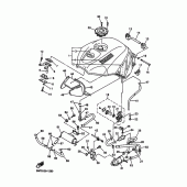 Схема вузла: Бак паливний 2 Yamaha YZF-R6/YZF600 R6