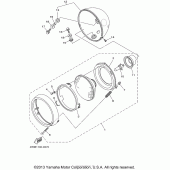 Схема узла: Фара Yamaha XV1600 Road Star Silverado