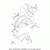 Схема узла: Крыло Yamaha XV1600 Road Star Silverado