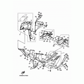 Схема узла: Облицовочные элементы 1 Yamaha YZF-R25