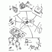 Схема вузла: Електроустаткування 1 Yamaha YZF750 YZF750