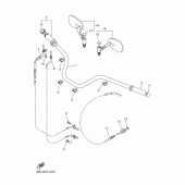 Схема вузла: Кермо та Тросики Yamaha XVS400 Drag Star Classic