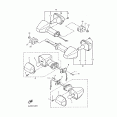 Схема узла: Поворотники Yamaha YZF-R6/ YZF600 R6