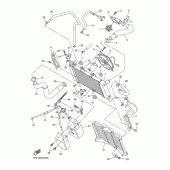 Схема узла: Радиатор и Патрубок системы охлаждения Yamaha FZ6 FZ6 FAZER (ABS)
