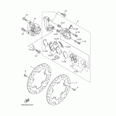 Схема узла: Передний тормоз Yamaha YP400 Majesty