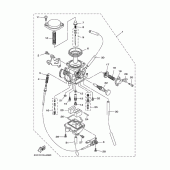 Схема вузла: Карбюратор Yamaha TW225