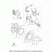 Схема узла: Передний тормоз Yamaha XV1600 Road Star Silverado