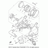 Схема вузла: Водяний насос Yamaha XVZ1300 Venture Royale