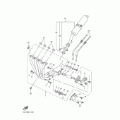 Схема узла: Выхлопная система Yamaha FZS1000 FAZER