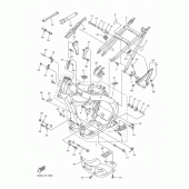 Схема узла: Рама Yamaha YZ250 YZ250FX