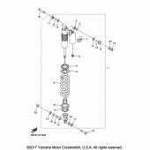 Схема вузла: Задня підвіска Yamaha YZ450F YZ450FX