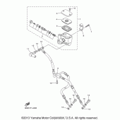 Схема узла: Передний тормозной цилиндр Yamaha XVS1300 V-Star Tourer