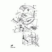 Схема вузла: Паливний бак Yamaha XVZ1300 Royal Star Venture