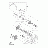 Схема узла: Привод стартера Yamaha YZ250 YZ250F