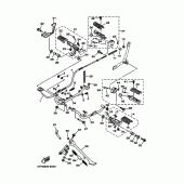 Схема узла: Подножки и Подставка Yamaha XV535 Virago