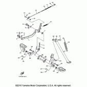 Схема вузла: Підніжки та Підставка Yamaha TTR230 TT-R230