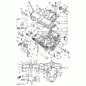Схема вузла: Картер двигуна Yamaha XJ600 Diversion (S-TYPE)