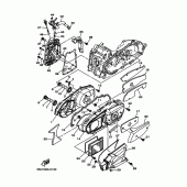 Схема вузла: Кришки картера 1 Yamaha YP400 Majesty