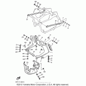 Схема узла: Облицовочные элементы (3) Yamaha XVZ1300 Venture Royale