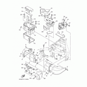 Схема вузла: Бічна кришка Yamaha XV1700 Road Star S