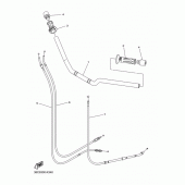 Схема вузла: Кермо та Тросики Yamaha XJ6 Diversion (S-TYPE)