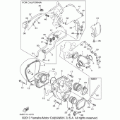 Схема узла: Впускная система Yamaha XV1600 Midnight Star