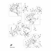 Схема вузла: Капот двигуна і палива Yamaha YZF-R1 R1 RaceBase
