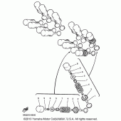 Схема вузла: Клапан Yamaha YZF600R Thundercat