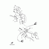 Схема вузла: Пульти та ручки керування 2 (5KP3,6,A) Yamaha XVS400 Drag Star Classic