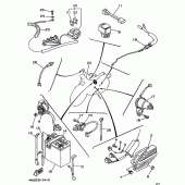 Схема вузла: Електроустаткування 1 Yamaha XV535 Virago